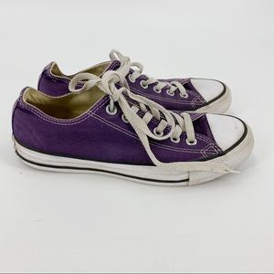 Converse purple lace up sneakers size 6.5